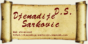 Đenadije Šarković vizit kartica